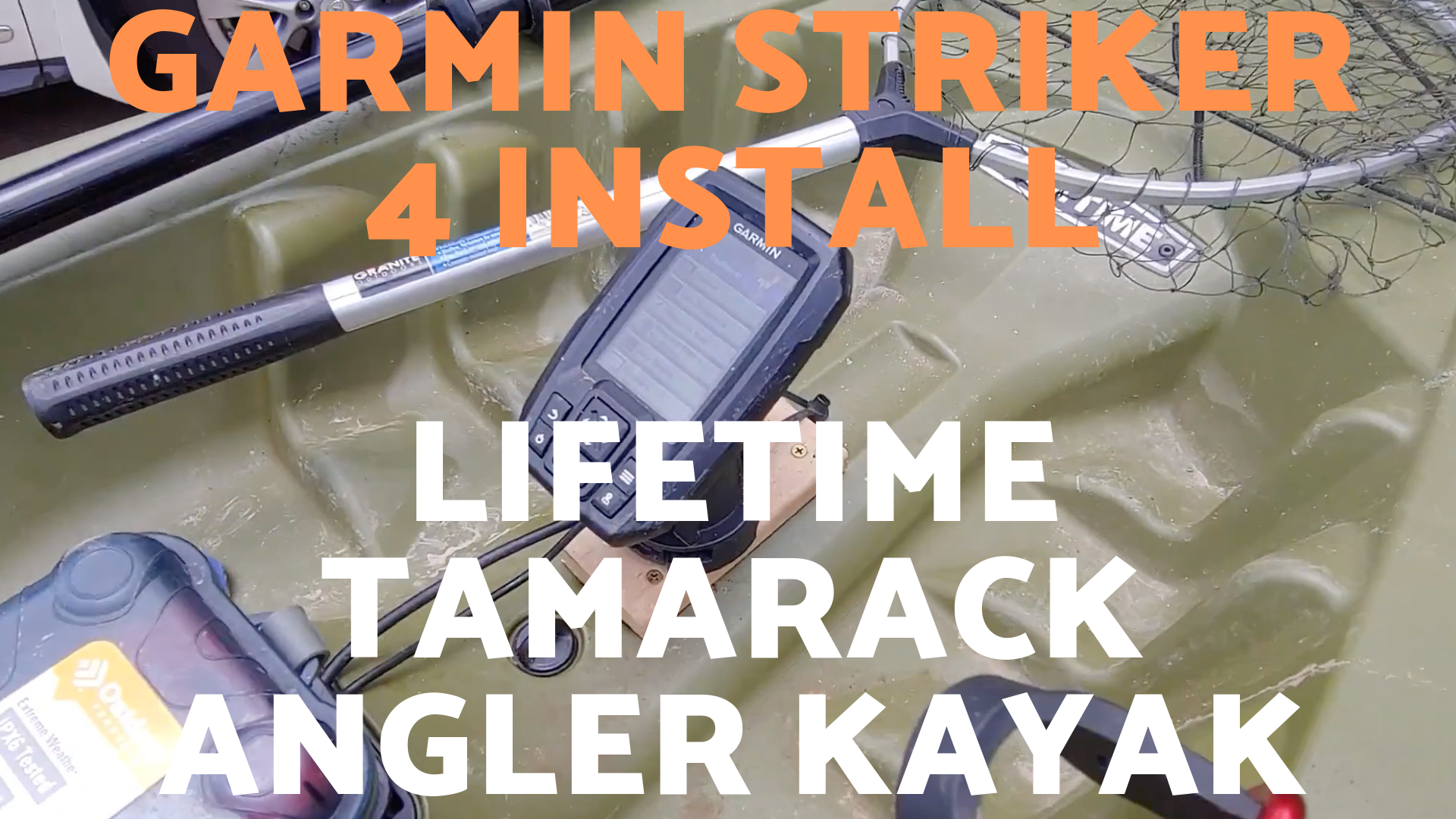 Garmin Striker 4 Fish Finder Install on Lifetime Tamarack Angler Kayak